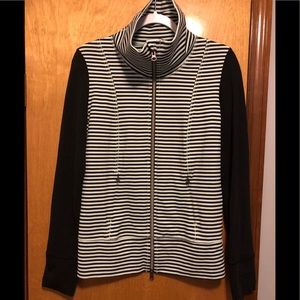 Lululemon mint green and black striped jacket